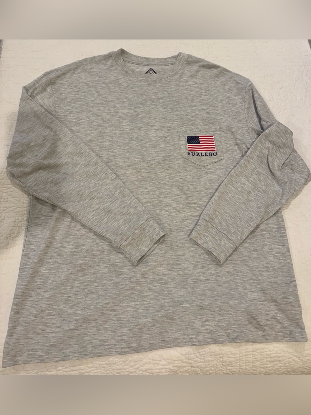 Burlebo “Raised On Reagan” Long Sleeve Tee Men’s XL * LIKE NEW * - Picture 3 of 8
